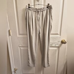 Zara Dress Jogger Pants Light Grey